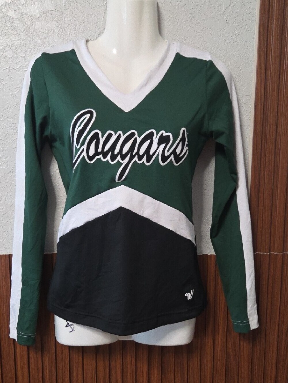 Varsity Spirit Green & Black Cheerleading Crop Top – Cougars Varsity Spirit Wear